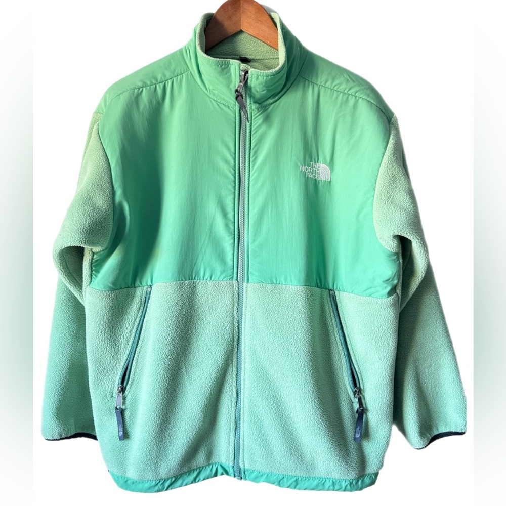 Vintage Youth The North Face Jacket Jaden Lime Green With White Embroidery Sz XL